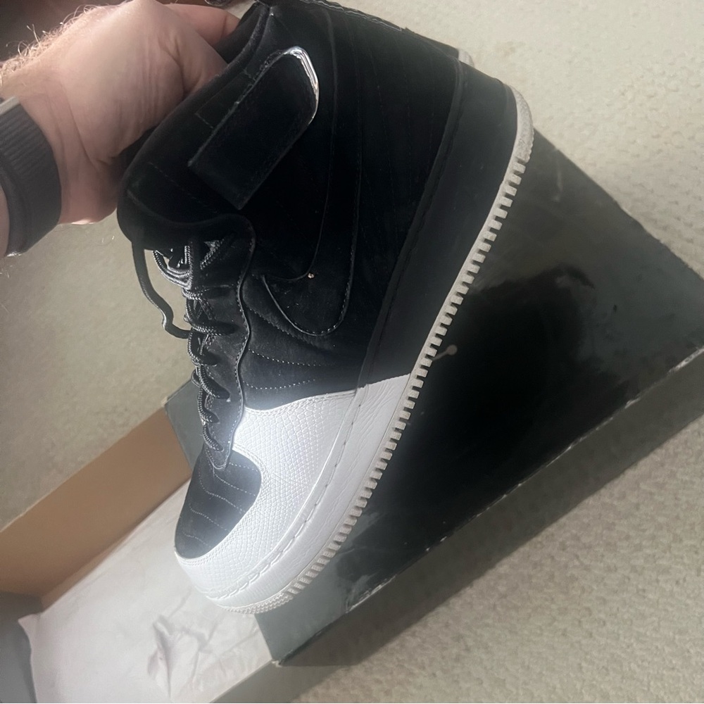 Jordan Black and White Sneakers